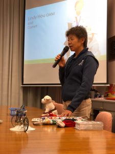 Lindy speaking in Guangzhou